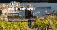 Desktop Screenshot of domaine-pietri-geraud.com