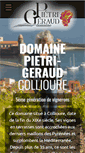 Mobile Screenshot of domaine-pietri-geraud.com